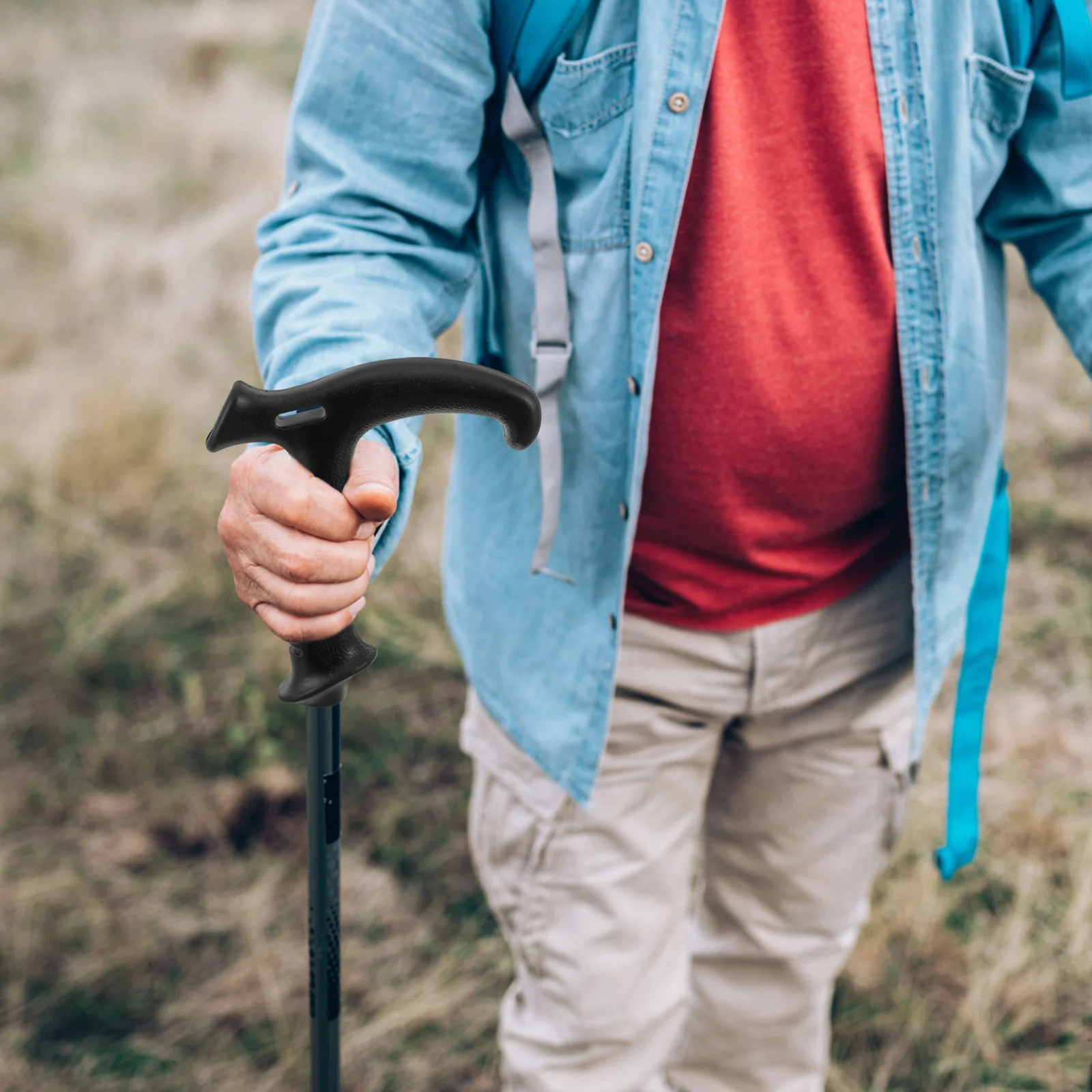 

Replacement Cane Handle Handmade Knob Women Stick Walk Accessory Ergonomic Walking Polished Head Outdoor