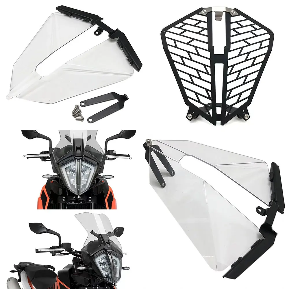 Для мотоциклетных фар 2019 2020 2021 2022 KTM790 2023 390 ADV Adventure R S Защитная крышка головного