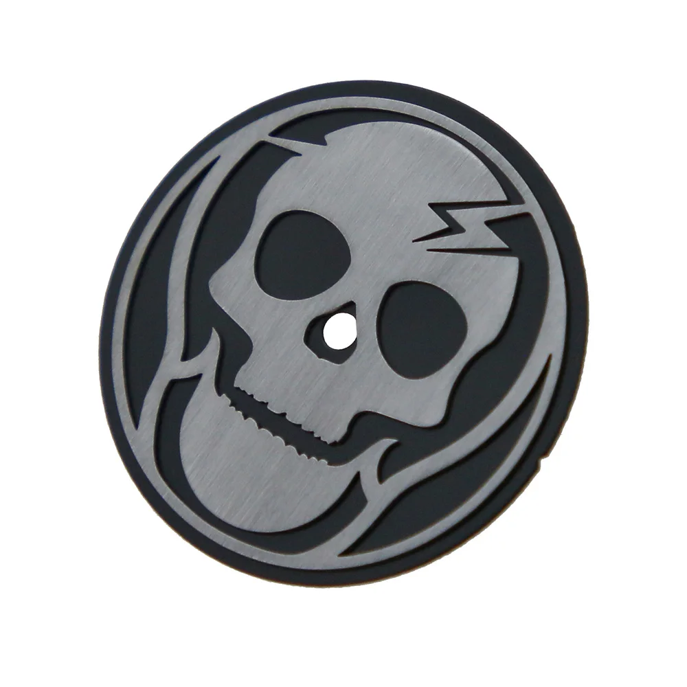 

28.5mm Black With Stainless Steel Skull Design SKX007 Watch Dial
