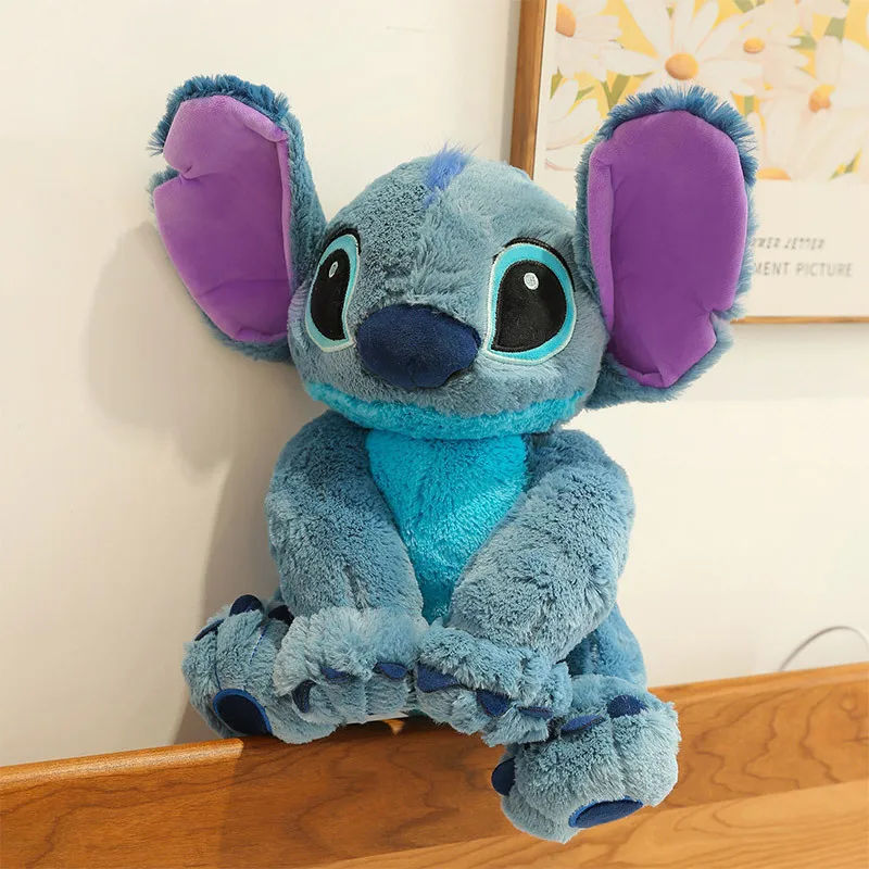 

Big Size Lilo Stitch Plush Doll Anime Lilo&Stitch Sitting Stitch Cartoon Soft Stuffed Doll Comforting Pillow Children Kids Toys
