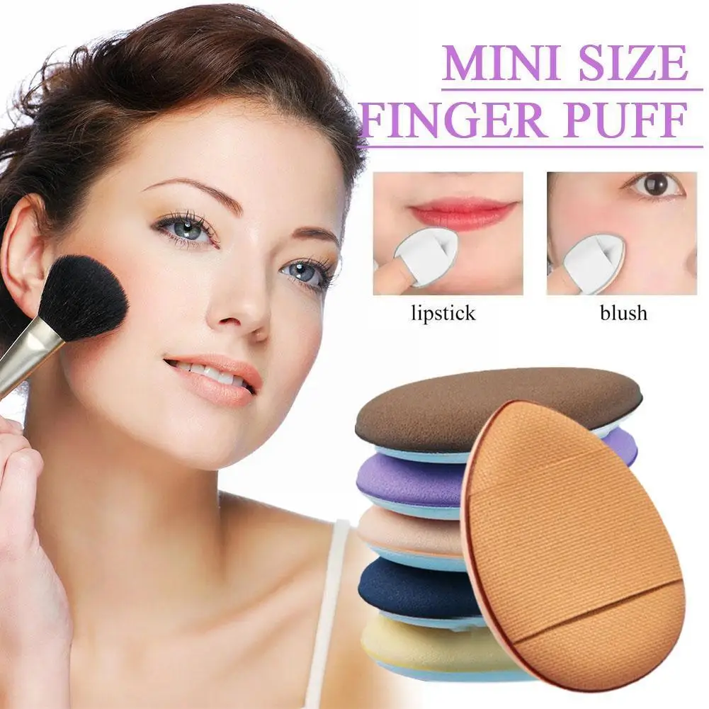 

Mini Size Finger Puff Soft Texture Sponge Concealer Beauty Tool Makeup Cosmetic Wet Dry Finger Simplicity Portability B2Q4