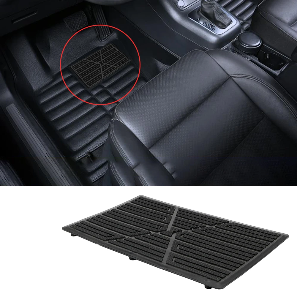 

25x16cm Car Floor Pad Anti-skid Pedal Interior Accessories Heel Foot Mat Pedal Cover Black PVC Universal Car Mat Car Pedals