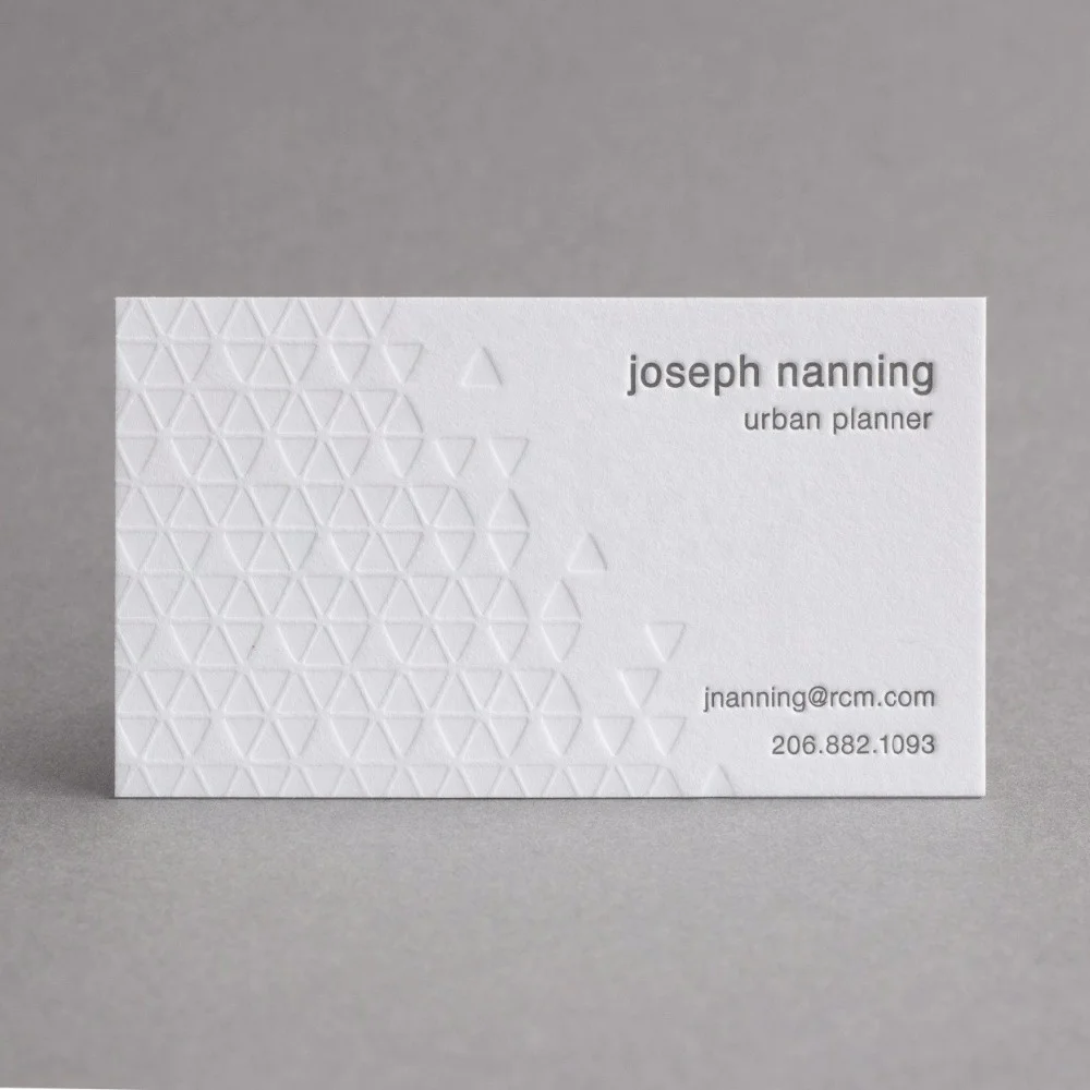 Custom business cards gold blue edge foil stamping 500gsm paper cards