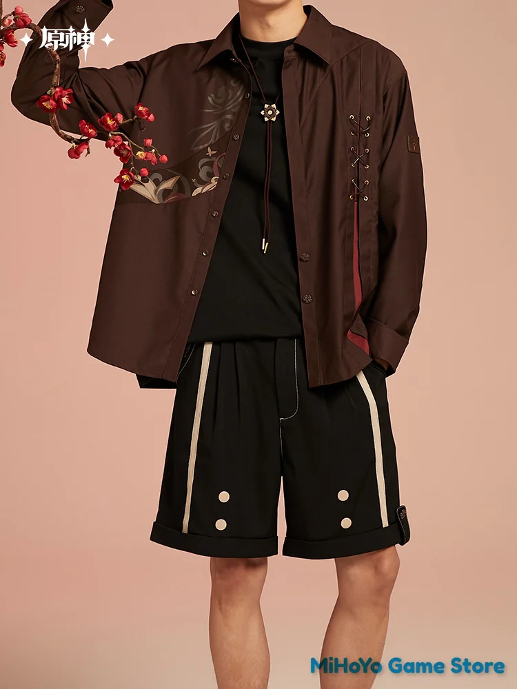 Шорты Hu Tao MiHoYo оригинальный официальный Genshin Impact повседневный костюм квадратная