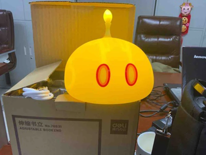 Официальный Genshin ударный светильник-слайм Rock s декор для спальни ночник детские