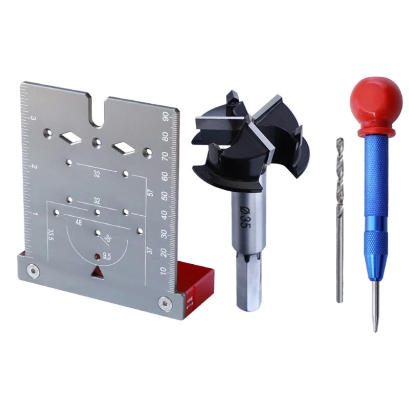 

Woodworking Dowelling Jig Drill Bits Drilling Locator Straight Hole Locator Handheld Jigs Drilling Dowelling Accessories