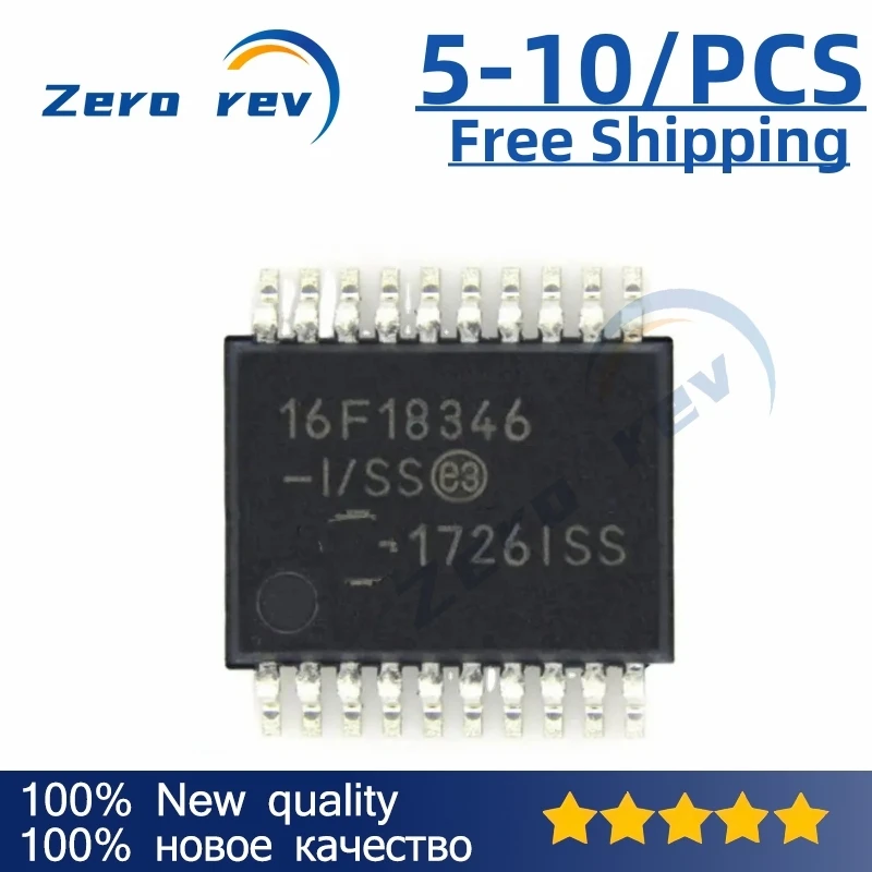 

5-10Pcs 100% New Free Shipping 16F18346 PIC16F18346-I/SS 16F18345 PIC16F18345-I/SS PIC16F18344-I/SS SSOP-20