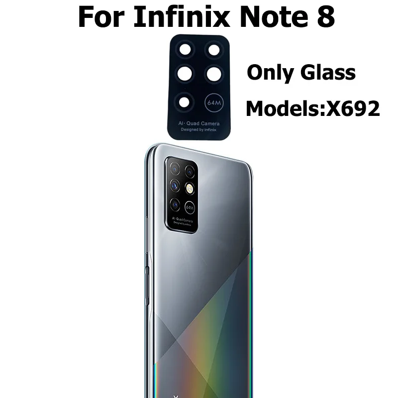 Новый стеклянный объектив для задней камеры Infinix Note 8 X692 с клеем, стикер для Infinix Note 8i X683 X683B запасные части (art.: 3920bab7698eb) - 3920bab7698eb