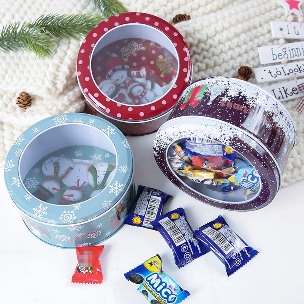 

Christmas Box Tin Tins Candy Party Tinplate Table Treat Mint Storage Decoration Wedding Cookie Metal Favor Suppliesboxes Bakery