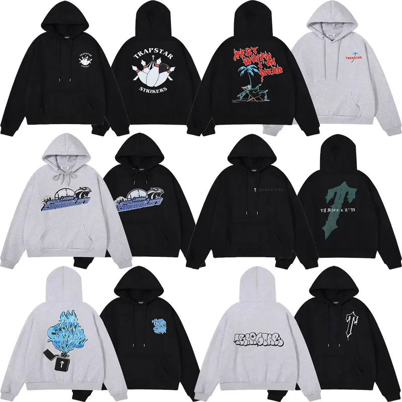 

Trapstar New No Rules Logo Hoodies Uk High Street Trend Brand 100% Cotton Sweatshirt Sports Pullover Harajuku Design Streetwear