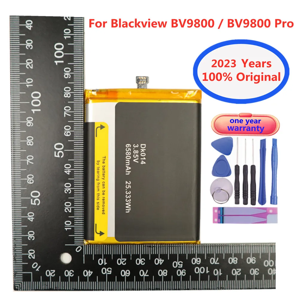 

2023 Original For Blackview BV9800 / BV9800 Pro BV9800Pro Battery 6580mAh Long standby time DK014 Smart Phone Battery In Stock