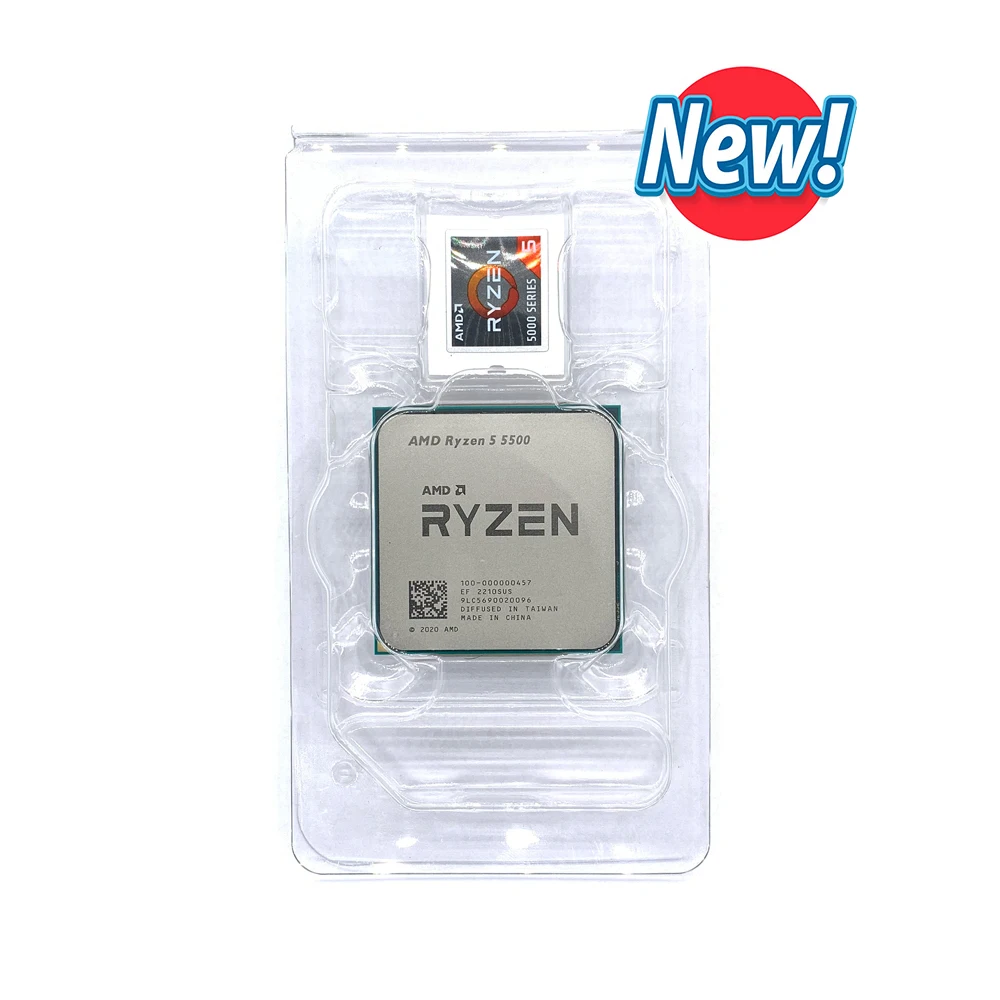 Новый процессор AMD Ryzen 5 5500 R5 3 6 ГГц шестиядерный двенадцатипоточный 7 нм 65 Вт L3 = 16M