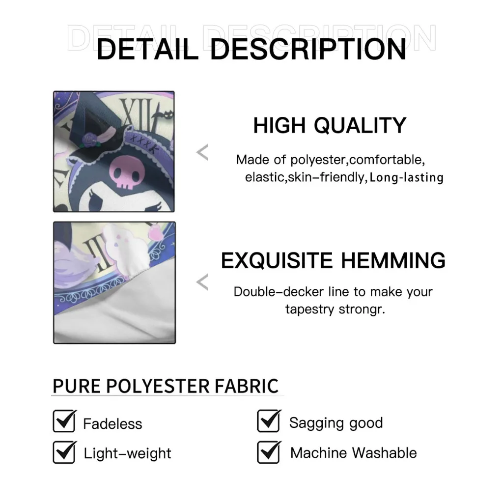 Милый аниме Sanrio Hello Kitty Kawaii гобелен декор комнаты эстетическое украшение дома