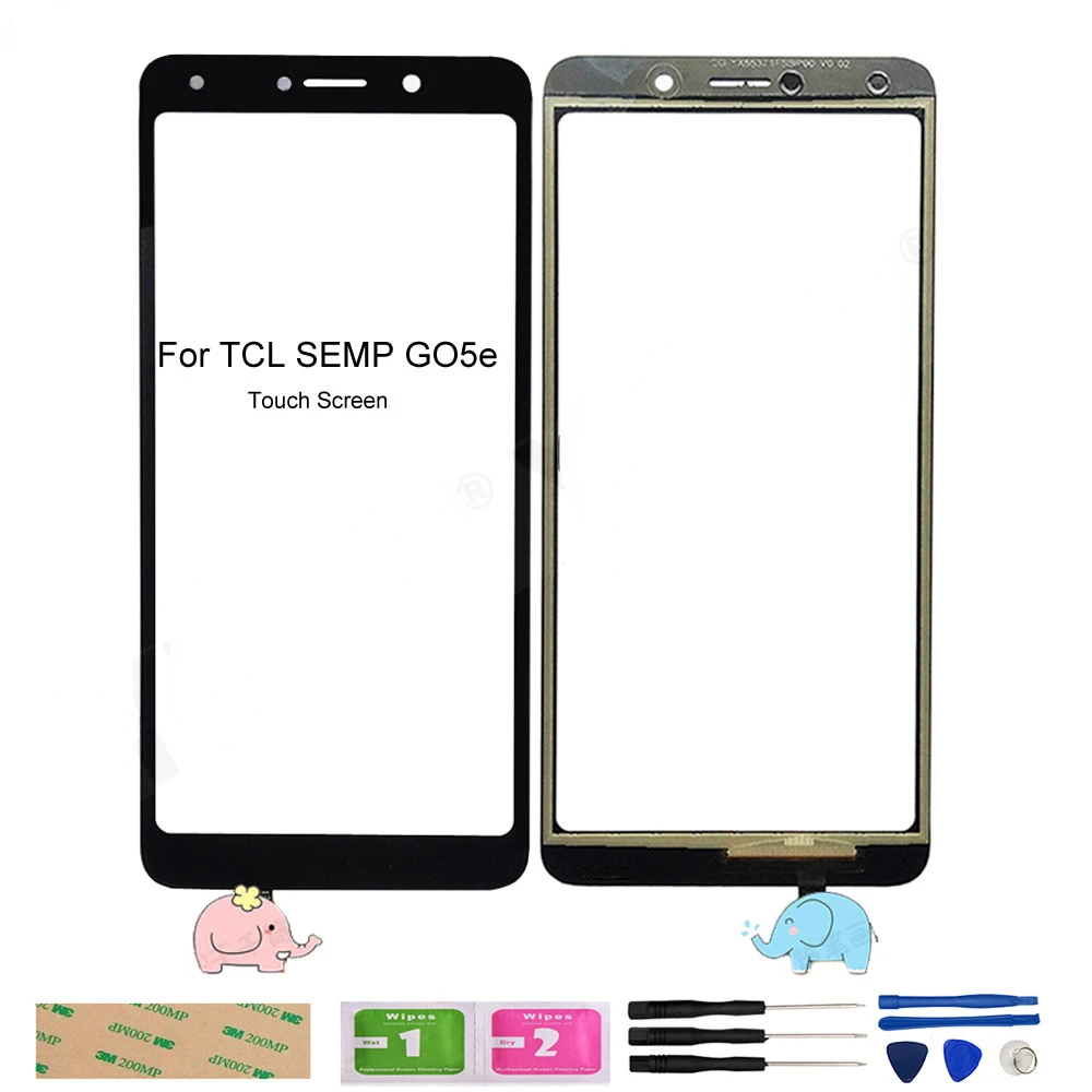 

Новый мобильный сенсорный экран s для TCL SEMP GO5e сенсорный экран дигитайзер Переднее стекло объектив сенсорная панель для телефона запасные ч...