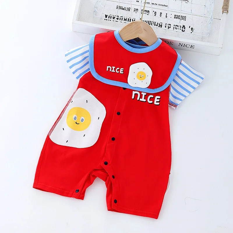 

Новое летнее боди для новорожденных мальчиков и девочек, хлопковое боди без костей с принтом Harper для новорожденных