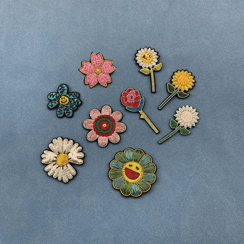 

Модный значок индийская шелковая нить каннетель вышивка слитка проволока нашивка брошь заколка пальто сумка шляпа декоративная аппликаци...