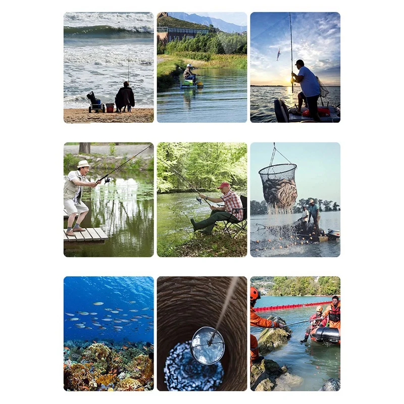 Подводный рыбоискатель 5-дюймовый Ips монитор камера для обнаружения рыбы черный