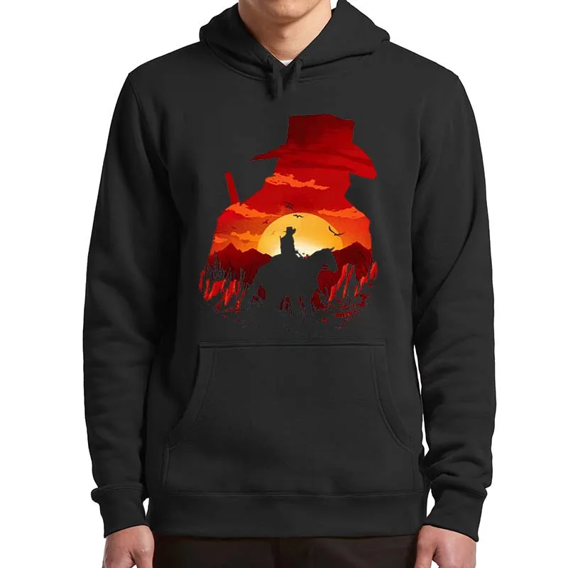 

Red Dead-Redemption Men's Hoodies Classic Western Themed Action Adventure Video Game Essential Sweatshirt