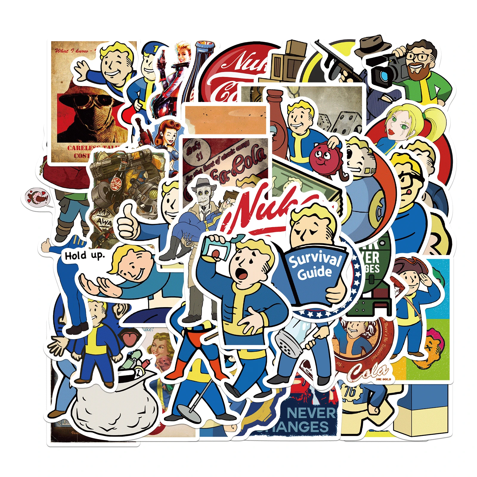 Наклейки для ноутбука чемодана мотоцикла телефона скейтборда ПВХ 10/50 шт. |