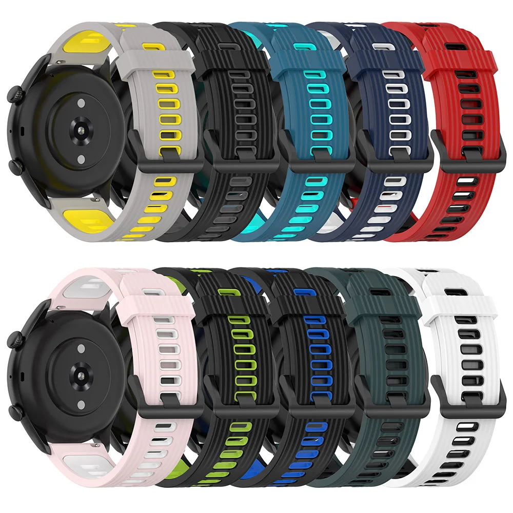 

20mm Silicone Bracelet For Amazfit GTR 42mm Wrist Strap For Xiaomi Amazfit GTS 3 2 2E GTS2 Mini Watchband Bip S U Pro Watch band