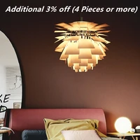 nordic led pendant lights dining table hanging lamp home decor modern chiba pine cone chandelier living room bedroom hotel foyer