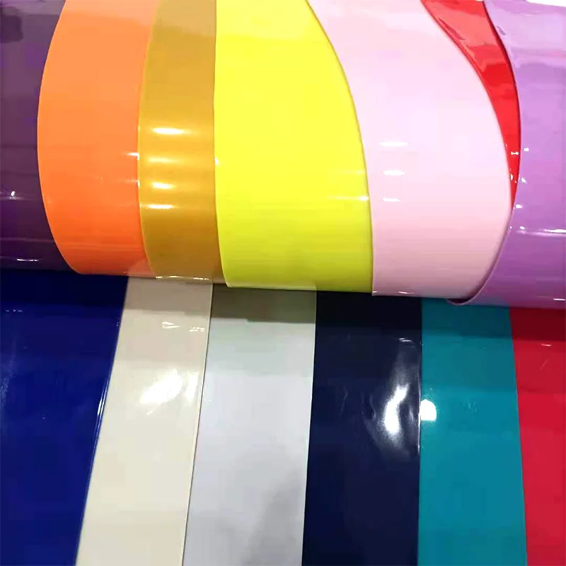 

Solid Color Vinyl Fabric Sewing Material Sewing Accessories PVC Faux Leather Mirror Bag Leathercraft Arts Crafts Home Garden #2