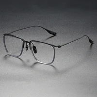 pure titanium prescription glasses frame men classical big square personality design optical eyeglasses women eyewear oclus 106