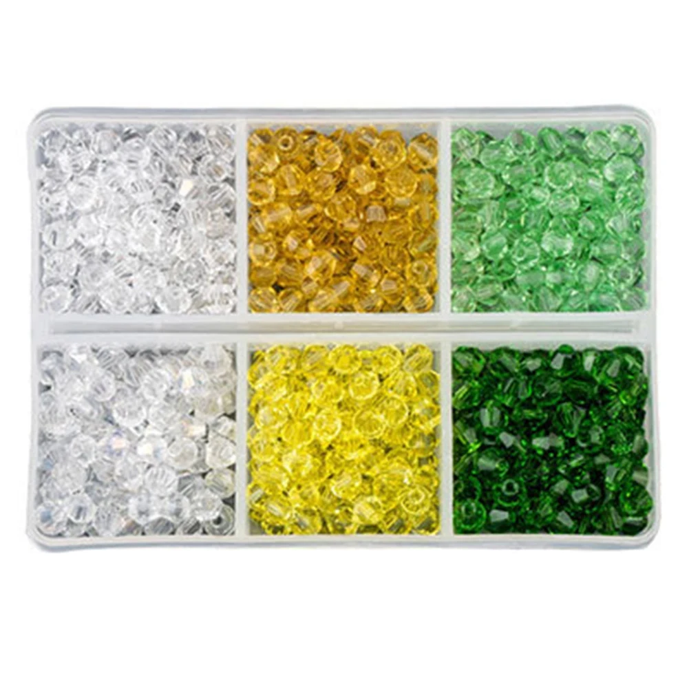 

Big Bag Colorful 4mm Bicone Crystal Beads Glass Beads Loose Spacer Beads Bracelet Jewelry DIY Making Accessories E