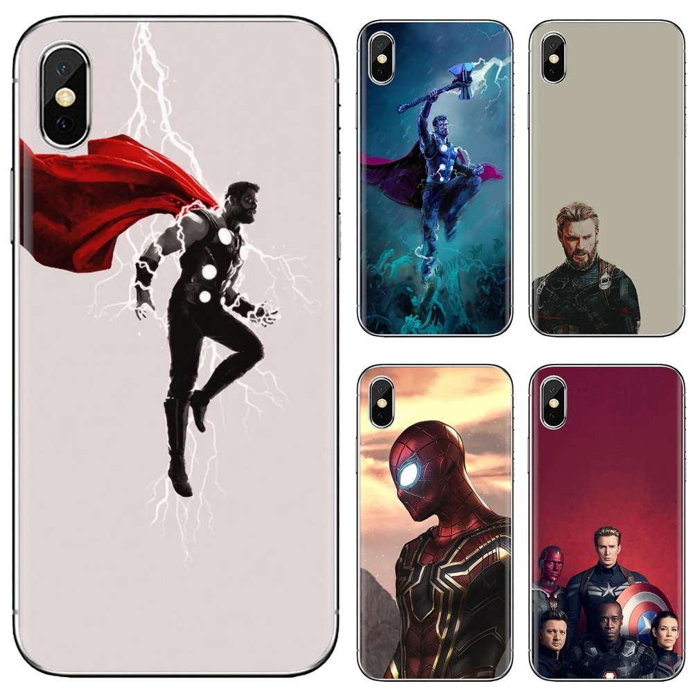 

Marvel Superheroes The Avengers Soft Case Housing For iPhone 10 11 12 13 Mini Pro 4S 5S SE 5C 6 6S 7 8 X XR XS Plus Max 2020