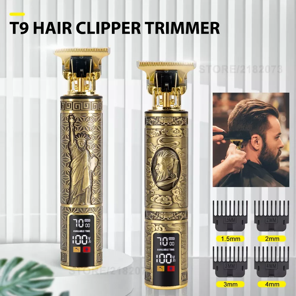 

New T9 Hair Clipper LCD Digital Hair Trimmer for Men Hair Cutting Machine Shaving Barber Electric Shaver Hair Styling Tool Mower