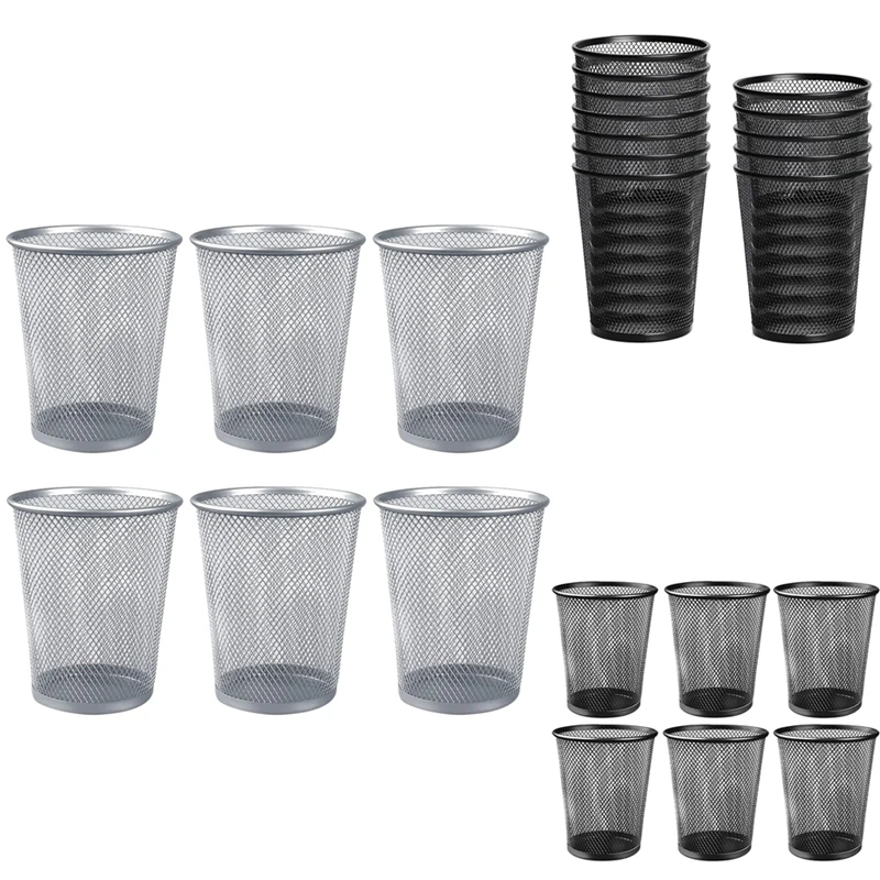 

Pencil Holder For Desk 6 Pack Large Mesh Metal Pen Cup Pencil Cups