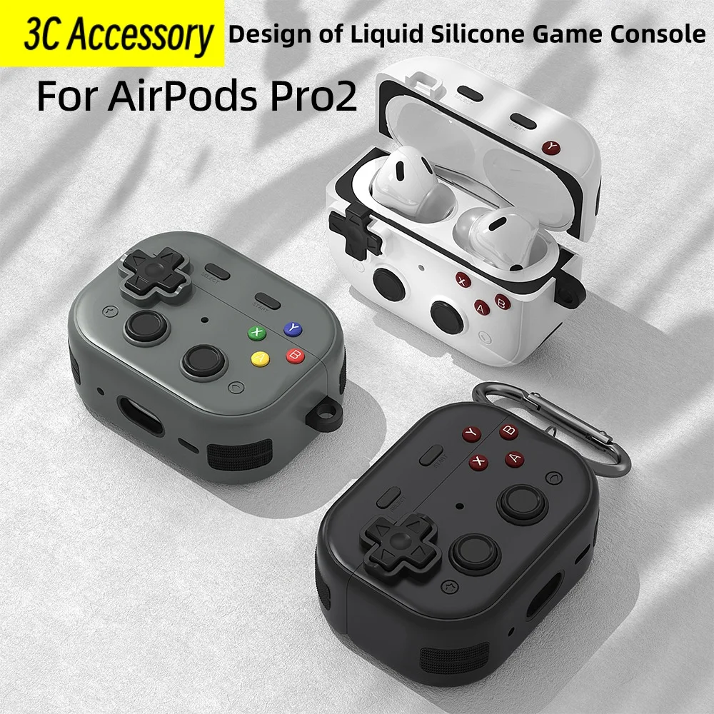 2024 Funda для Airpods 4th Type-C чехол в стиле ретро дизайн игровой консоли жидкие