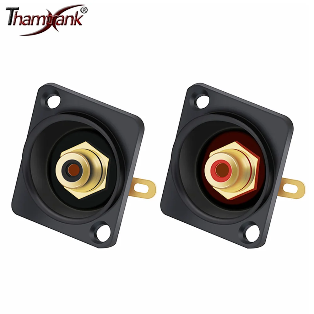 4pcs RCA Female Jack Socket Speaker Terminal Wire Connectors Panel Mount Chassis Audio Plug Zinc Alloy Nickel Plated - купить по