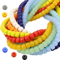 6x48x6mm solid color crystal glass pony beads for bracelet necklace diy jewelry making loose spacer beads