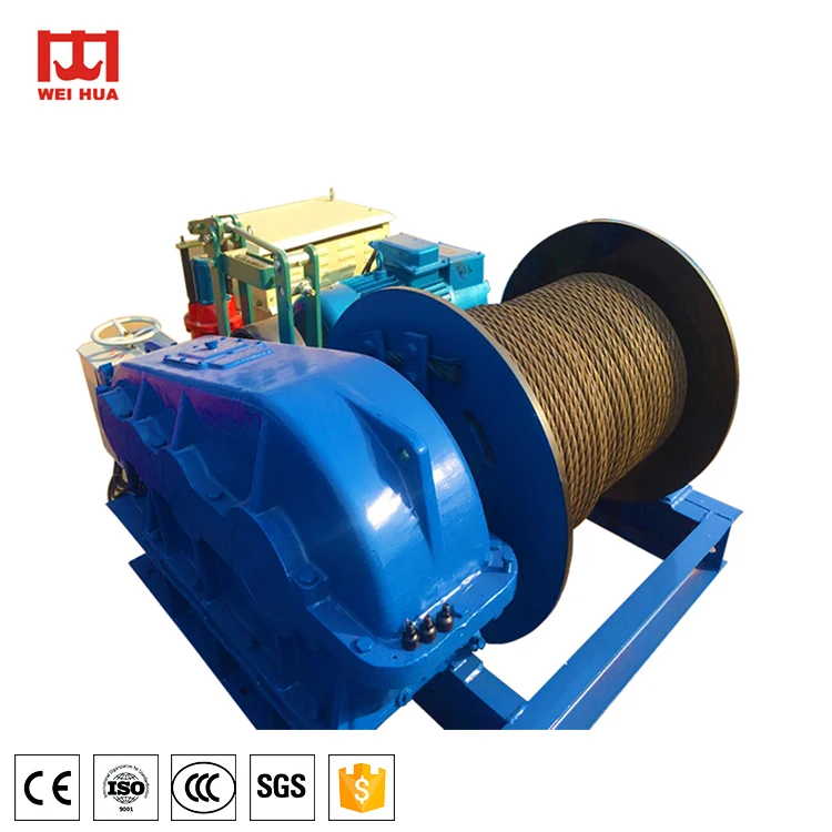 wire rope lifting electric windlass winch