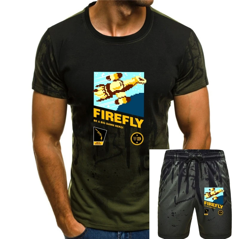 

Футболка мужская в стиле ретро с изображением светлячков