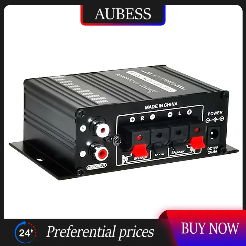 

Aluminum Alloy Audio Amplifier Thick And Sturdy Power Amplifier Digital Stereo Clearer Hifi Audio Power Amplifier 20w20w 4-16Ω