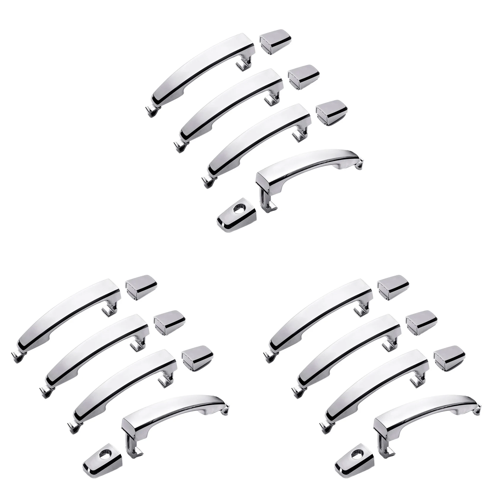 

12Pcs Chrome ABS Door Outer Handle Covers for Chevrolet Captiva Sport/Aveo/Saturn Vue 96468254 96468266 96468266