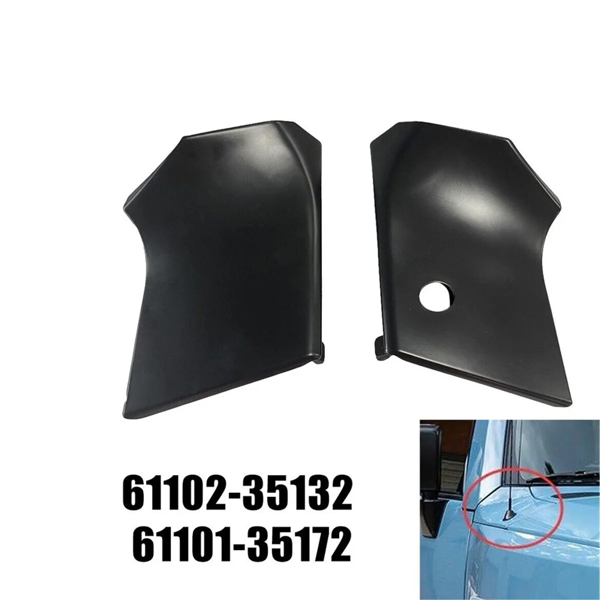 Крышка панели правого верхнего крыла 61101-35172/ 6110135181 Для Toyoda FJ Cruiser 2007-2011