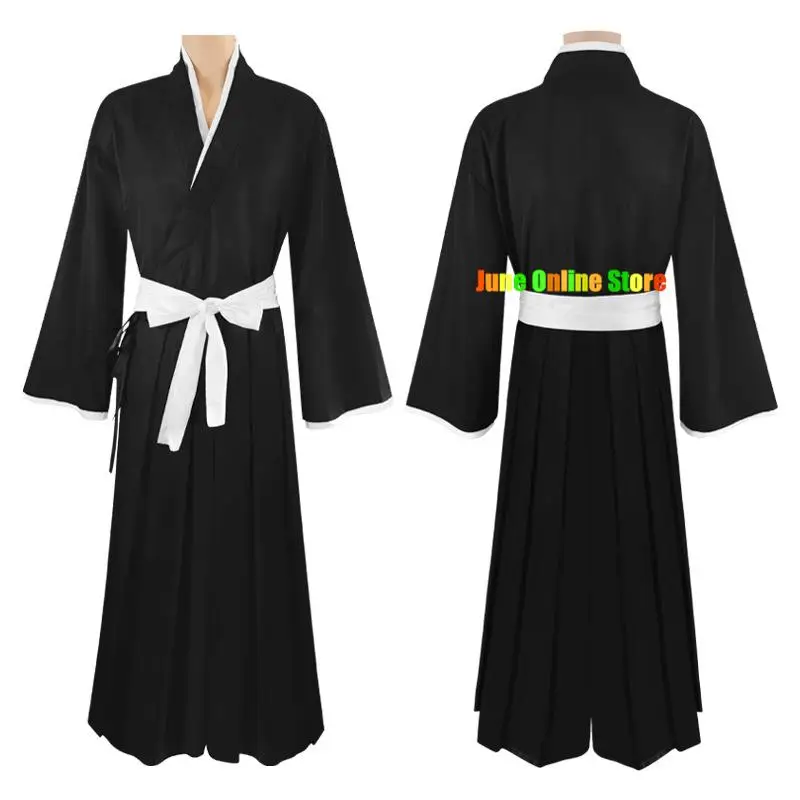 

Костюм для косплея Kurosaki Ichigo Kuchiki рукания абарай ренцзи, ранец любитель: Тысячелетняя война крови, черная униформа, японское кимоно