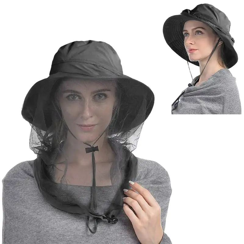 

Free shipping Bug Net Hats,Mosquito Net Hat With Neck Face Cover,Sun Hat With Net Mesh Sun Protection, Bee Hat, Fishing Hats F