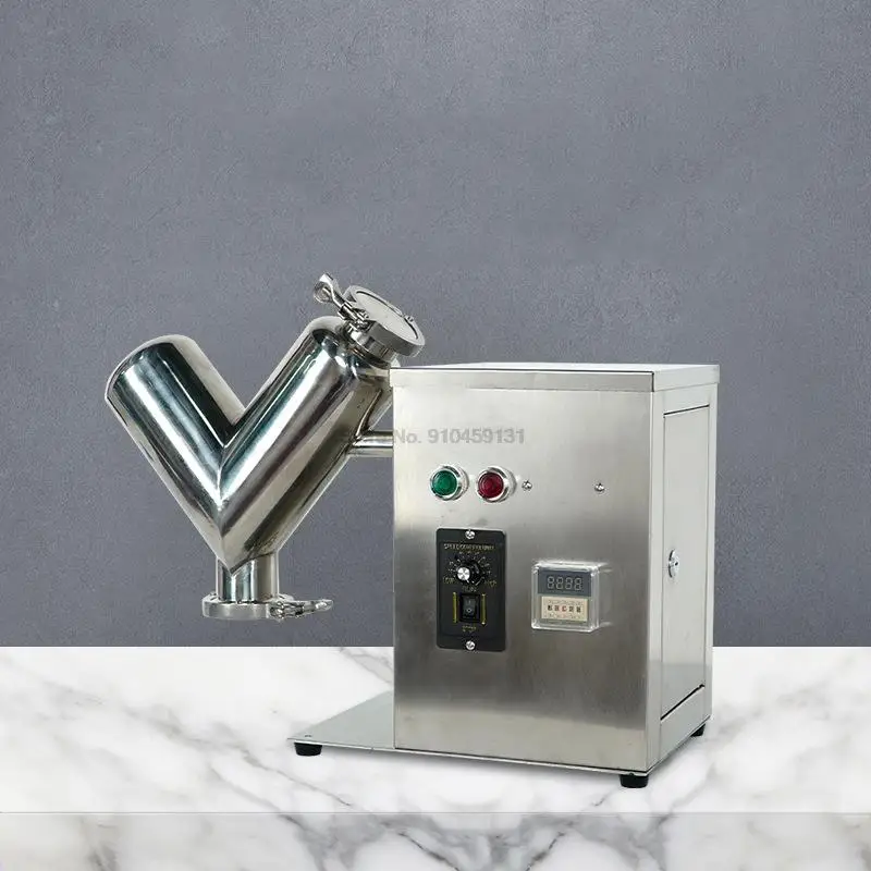 VH-2 Small Mixer V-type Experimental Mixer Material V-shaped Blender Dry Powder Mixer For Teaching Laboratory Food Processing