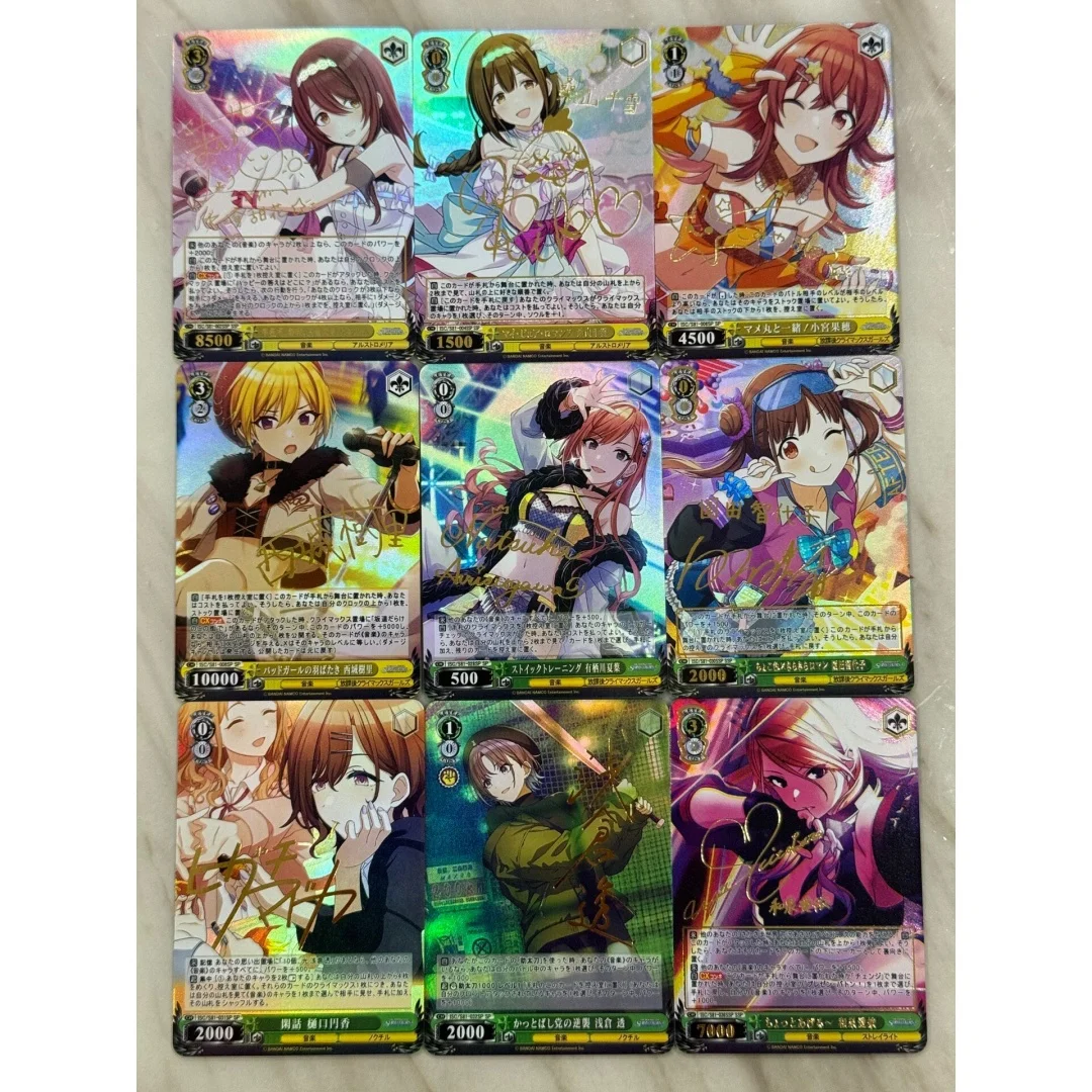 Фото DIY The Idolm Ster Shiny Colors WS Signature Color Flash Card Asahi Serizawa Ayi Izumi Koito Tsukioka ACG Game Collection Card №5