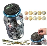 electronic piggy bank counter coin digital lcd counting coin money saving box jar coins storage box for home usd euro money gift