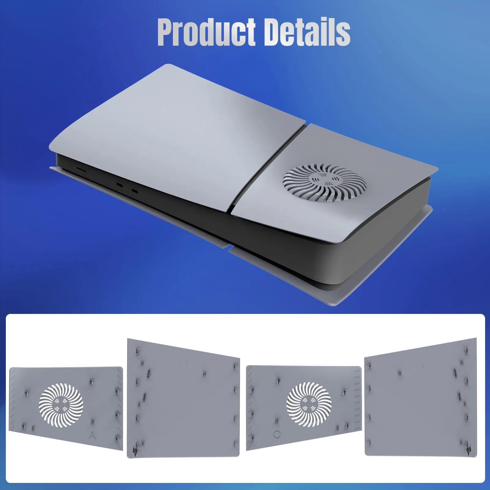 Дышащая сменная панель для консоли PS5 SLIM Digital Edition P5 Сменный чехол игровой