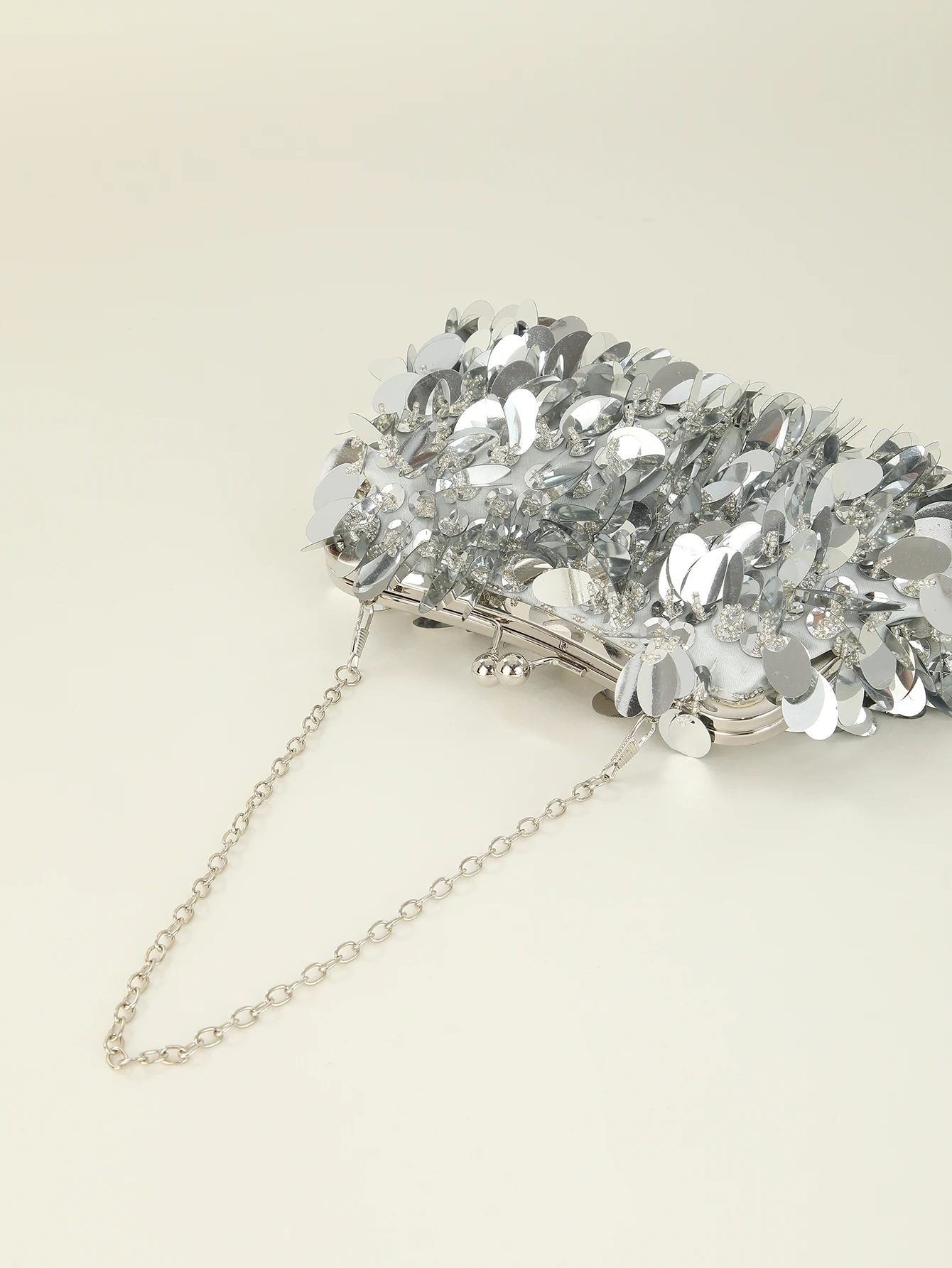 Ручная работа однотонный клатч через плечо с блестками вечерняя сумка для