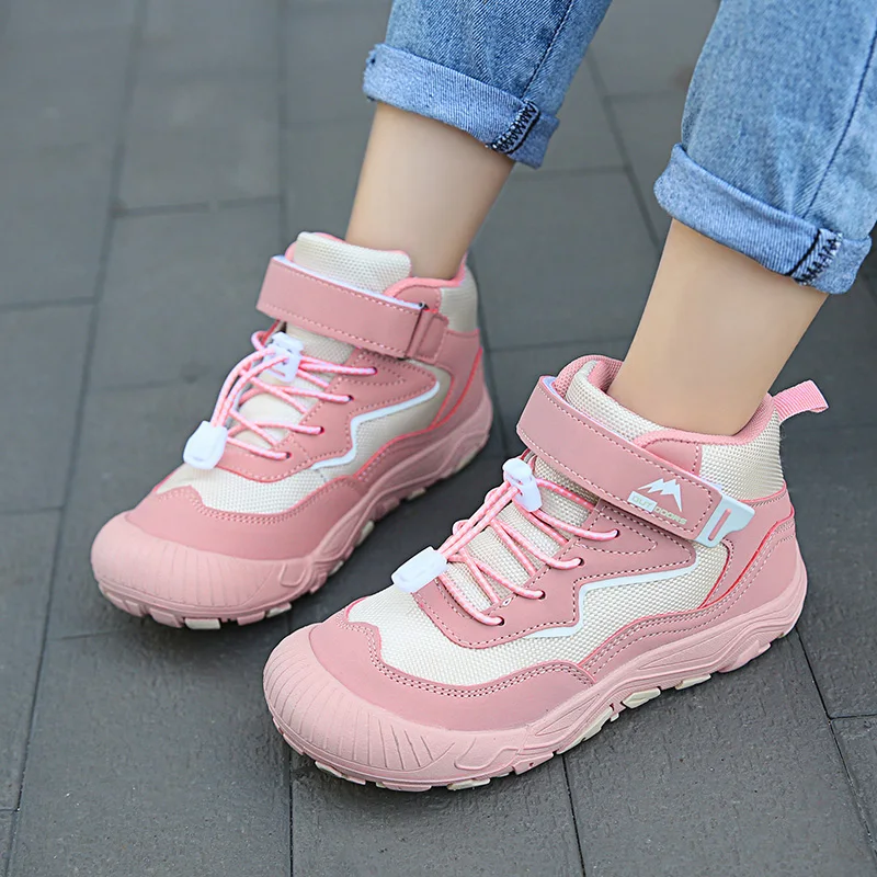 Children Outdoor Sports Shoes Anti-collision Kids Hiking Shoes Girls Footwear Non-slip Boys Teenager Trekking Climbing Shoes