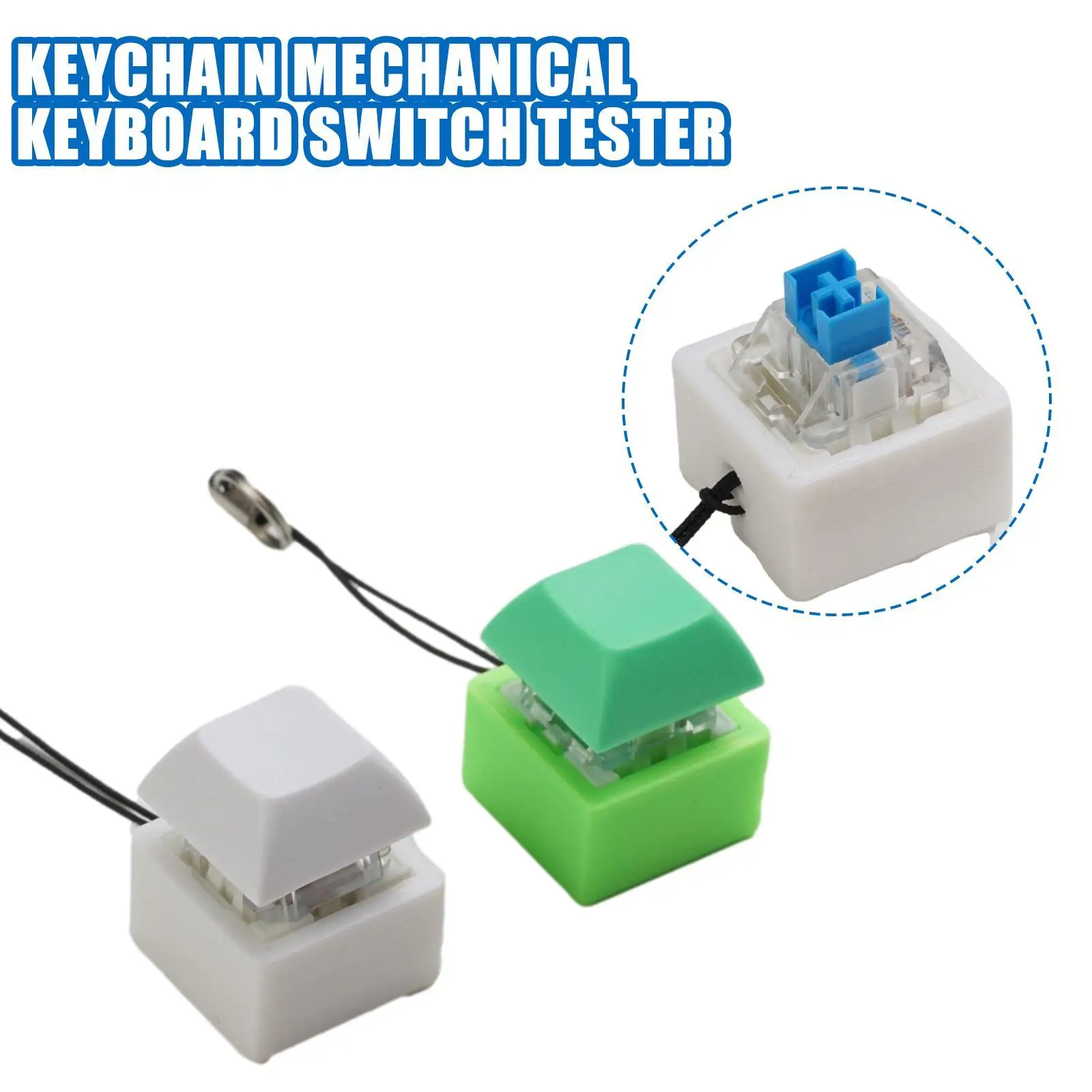 

LED Mechanical Keyboard Switch Keychain Light Up For Keyboard Switches Tester For Single Shaft Body Frame Keyboard