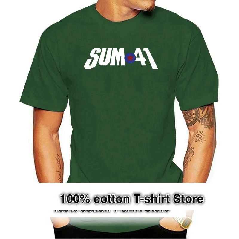 

Sum 41 T Shirt Men's Crew Neck Fashionable Underclass Hero Cotton Short-Sleeve Top Tees