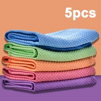 40x30cm kitchen cloths cleaning towel anti grease wiping rags absorbable fish scale wipe cloth glass window dish cleaning cloth